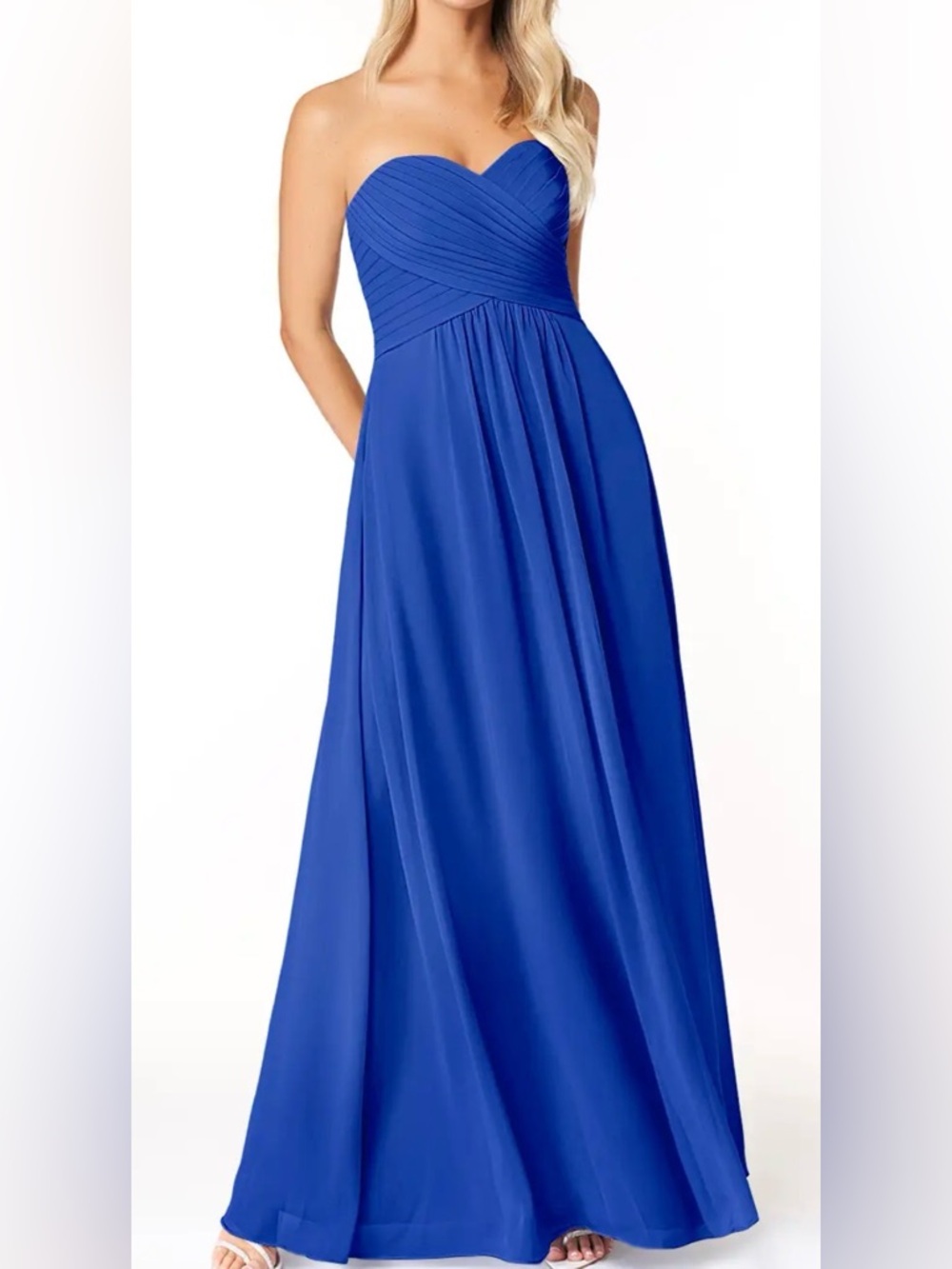 King Blue Yasmine Long Party Dress - Size 10 - Single Use"